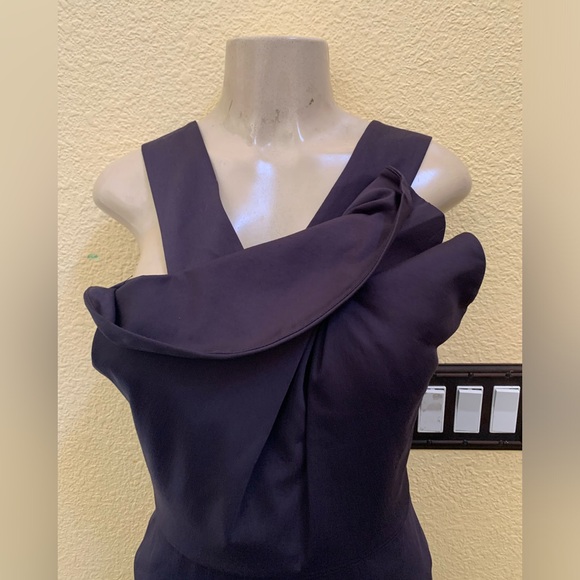 NWT Black Halo Size 6 Dark Gray Sleeveless Mini Dress - Picture 3 of 11